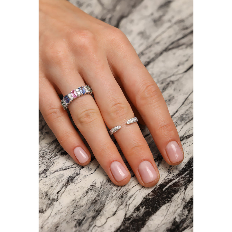 Spring Diamond Ring Spring Pear Round Diamond Ring – Solitaire Jewels