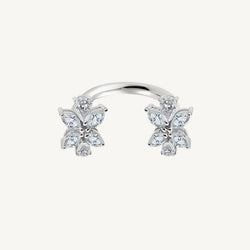 Cluster Pear and Marquise Diamond Ring