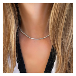 Daily Wear Diamond Tennis Necklace - 3 Carats