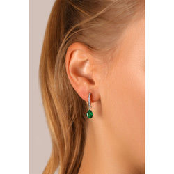 DETACHABLE EMERALD PEAR ONLY DROPS