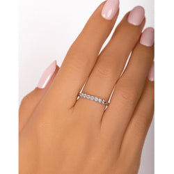 Half Eternity Round Diamond Ring