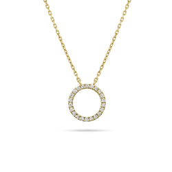 Halo Shaped Diamond Pendant