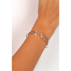 Pear Diamond Open Bangle