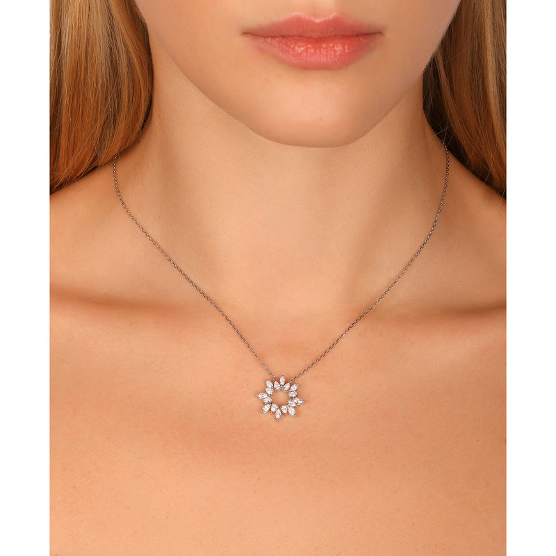 Sunshine Pear and Marquise Diamond Pendant
